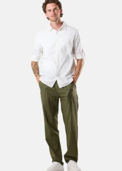 Seaside New Hampshire Linen LS Shirt White