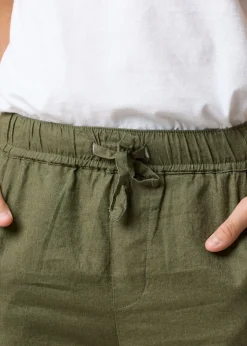 Seaside New Hampshire Linen Pants B JR Lt. Olive