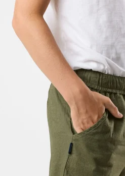 Seaside New Hampshire Linen Pants B JR Lt. Olive