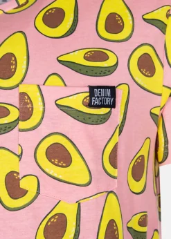 New Denim Factory New York Tee Coral Avokade