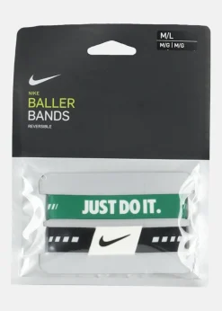 Hot Nike BALLER BANDS BLACK/WHITE/CLOVER/WHITE