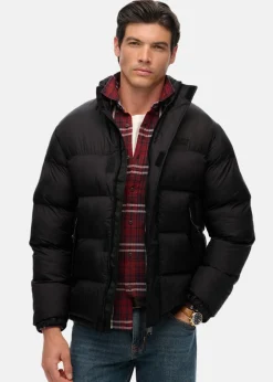 Online Superdry NON HOODED TECH PADDED JKT Black