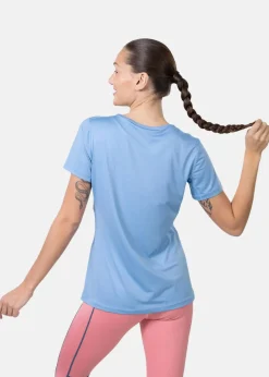 Best Kari Traa NORA 2.0 TEE PASTEL LIGHT BLUE