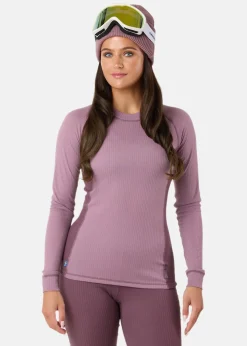 New Swedemount Nordic Active Base Layer Set W II Dk. Mauve/Pale Mauve
