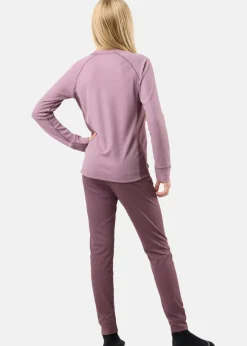 Swedemount Nordic Active Base Layer Set JR II Dk. Mauve/Pale Mauve