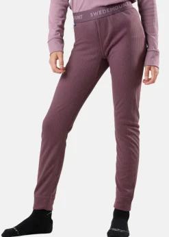 Swedemount Nordic Active Base Layer Set JR II Dk. Mauve/Pale Mauve