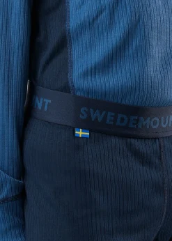 Sale Swedemount Nordic Active Base Layer Set JR II Dk. Navy/Blue