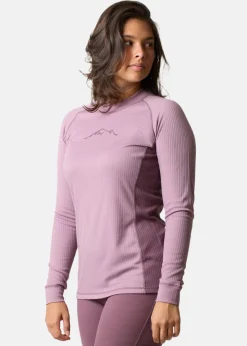 Best Swedemount Nordic Active Baselayer Set W Dk. Mauve/Pale Mauve