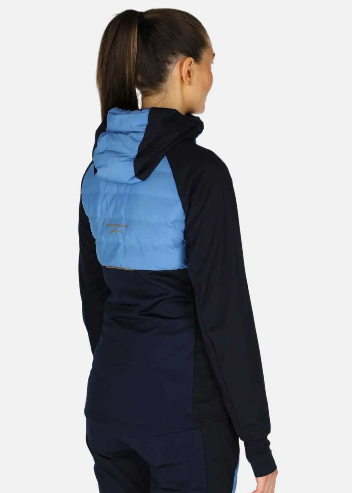Discount Swedemount Nordic Hybrid Hooded Jacket W Dusty Blue/Navy