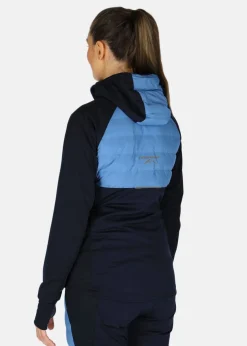 Discount Swedemount Nordic Hybrid Hooded Jacket W Dusty Blue/Navy