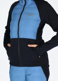 Discount Swedemount Nordic Hybrid Hooded Jacket W Dusty Blue/Navy