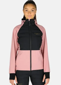 Online Swedemount Nordic Hybrid Hooded Jacket W Dusty Rose/Charcoal