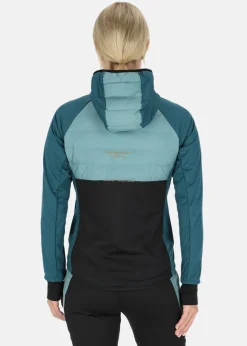 Outlet Swedemount Nordic Hybrid Hooded Jacket W Seaweed Green/Emerald Green