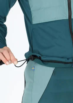 Outlet Swedemount Nordic Hybrid Hooded Jacket W Seaweed Green/Emerald Green