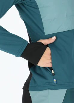 Outlet Swedemount Nordic Hybrid Hooded Jacket W Seaweed Green/Emerald Green