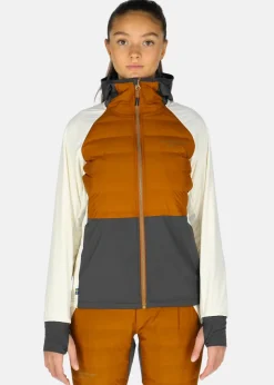 New Swedemount Nordic Hybrid Hooded Jacket W Offwhite/Almond