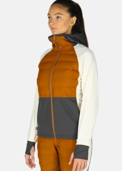 New Swedemount Nordic Hybrid Hooded Jacket W Offwhite/Almond