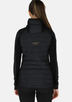 Best Swedemount Nordic Hybrid Hooded Vest W Black/Charcoal