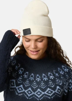 Outlet Swedemount Nordic Wool Beanie Offwhite/Black