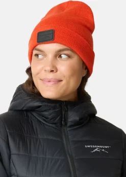 Outlet Swedemount Nordic Wool Beanie Orange/Black