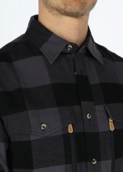 Swedemount Nordkap Flannel Shirt Charcoal/Black Check
