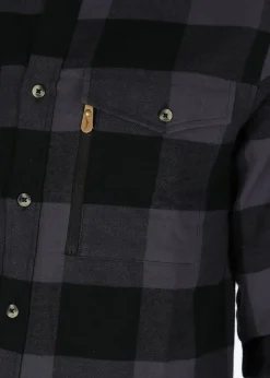Swedemount Nordkap Flannel Shirt Charcoal/Black Check