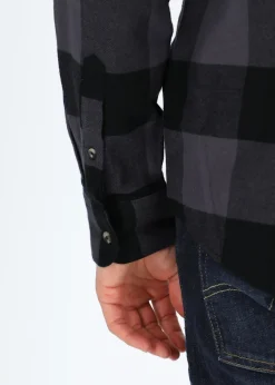 Swedemount Nordkap Flannel Shirt Charcoal/Black Check