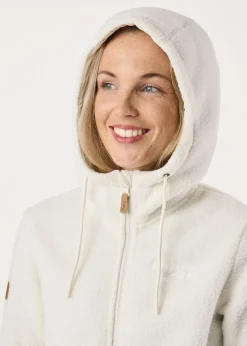 Sale Swedemount Nordkap Pile Coat W Off White