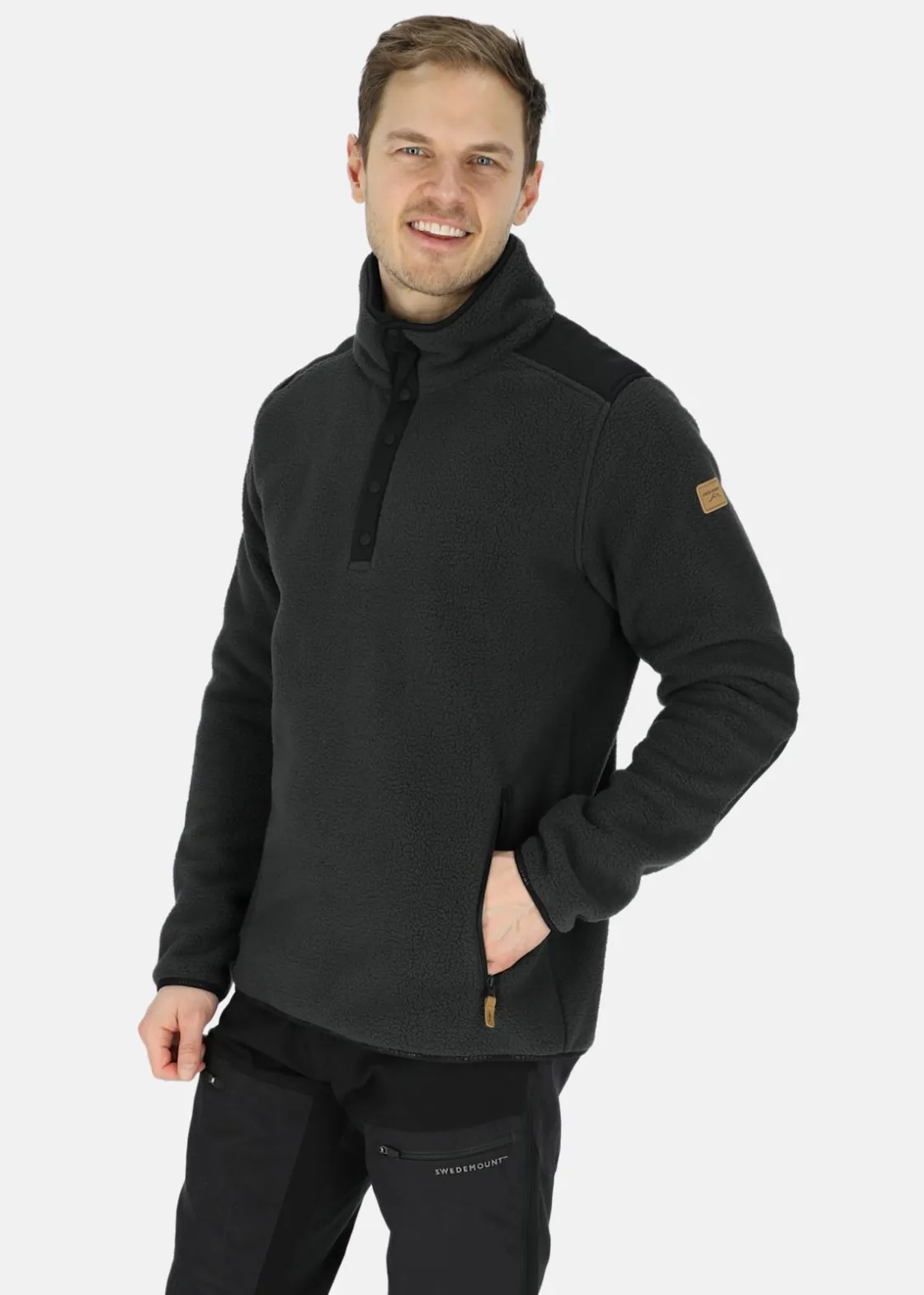 Online Swedemount Nordkap Pile Halfneck Dk. Charcoal/Black