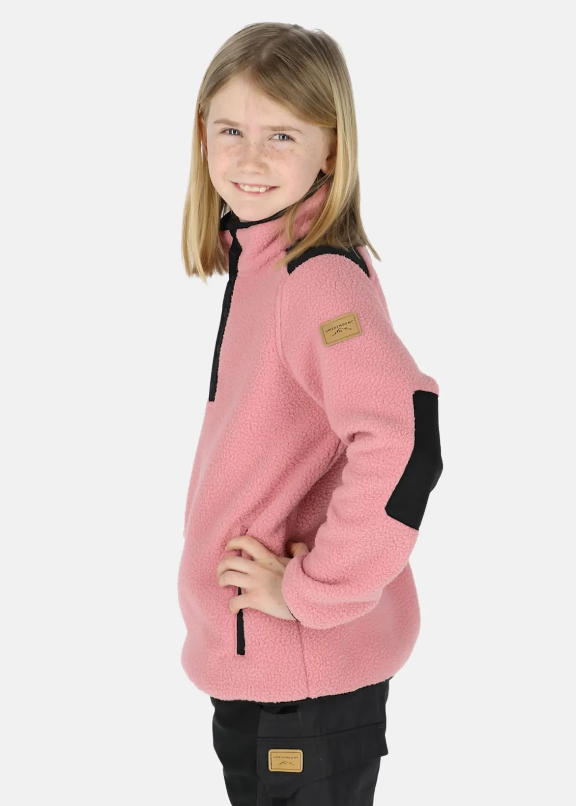 Swedemount Nordkap Pile Halfneck JR Dusty Rose/Black