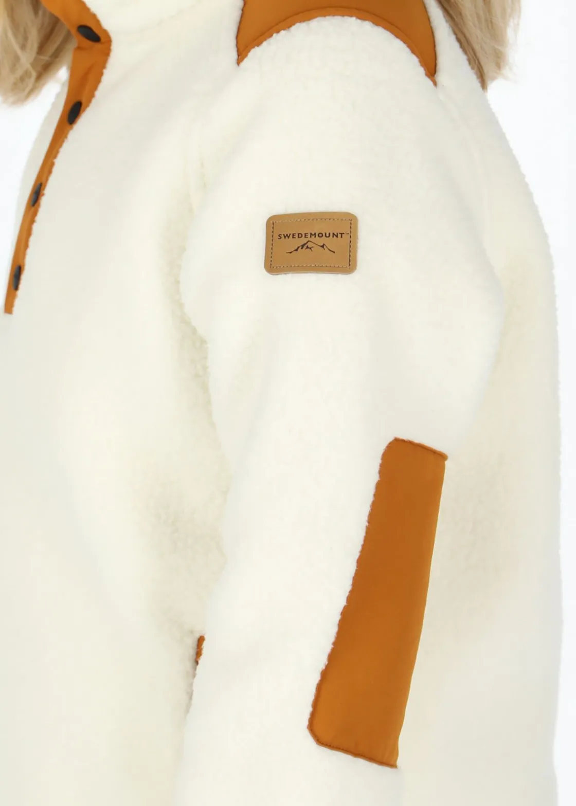 Discount Swedemount Nordkap Pile Halfneck JR Offwhite/Almond