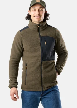 Sale Swedemount Nordkap Pile Jacket Dk Olive/Black