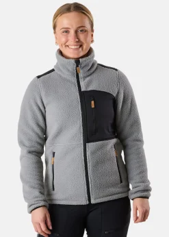 Hot Swedemount Nordkap Pile Jacket W Lt Grey/Black