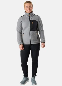 Hot Swedemount Nordkap Pile Jacket W Lt Grey/Black