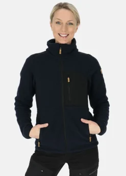 Outlet Swedemount Nordkap Pile Jacket W Navy/Black