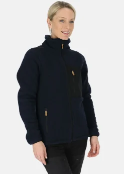 Outlet Swedemount Nordkap Pile Jacket W Navy/Black