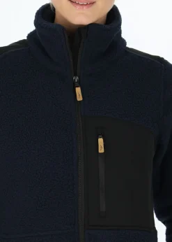Outlet Swedemount Nordkap Pile Jacket W Navy/Black