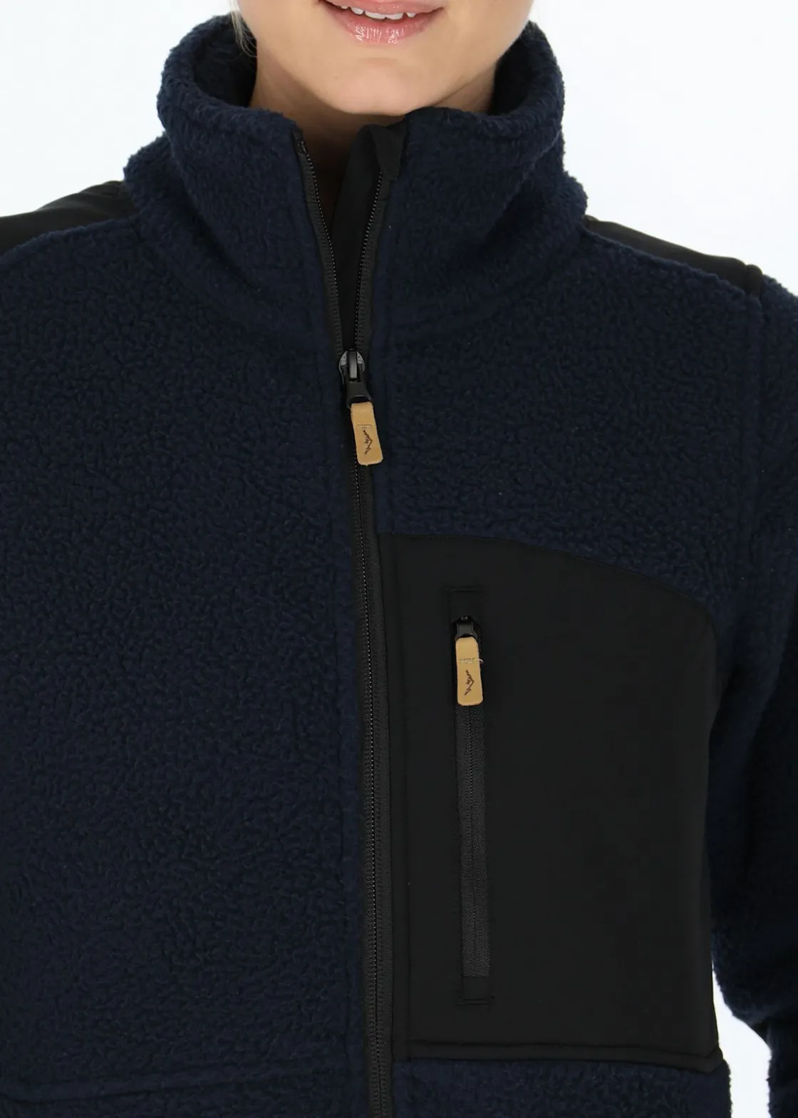 Outlet Swedemount Nordkap Pile Jacket W Navy/Black