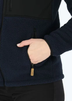 Outlet Swedemount Nordkap Pile Jacket W Navy/Black