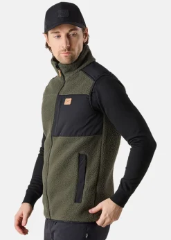 Hot Swedemount Nordkap Pile Vest Dk Olive/Black