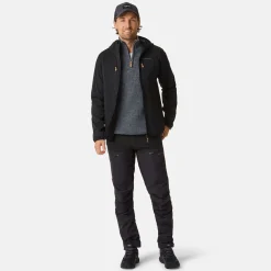 Best Swedemount Nordkap Wool Sweater Half Zip Navy Melange