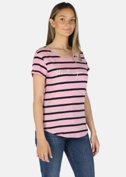 New Nautic XPRNC Ocean Stripe Tee W Pink