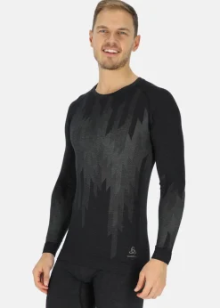 Discount Odlo M Crew neck l/s KINSHIP P black melange