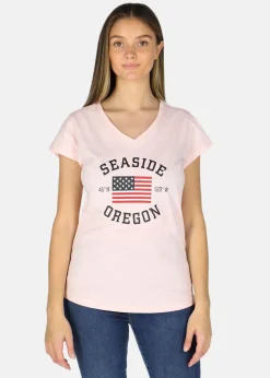 Outlet Seaside Oregon Tee W Lt. Pink
