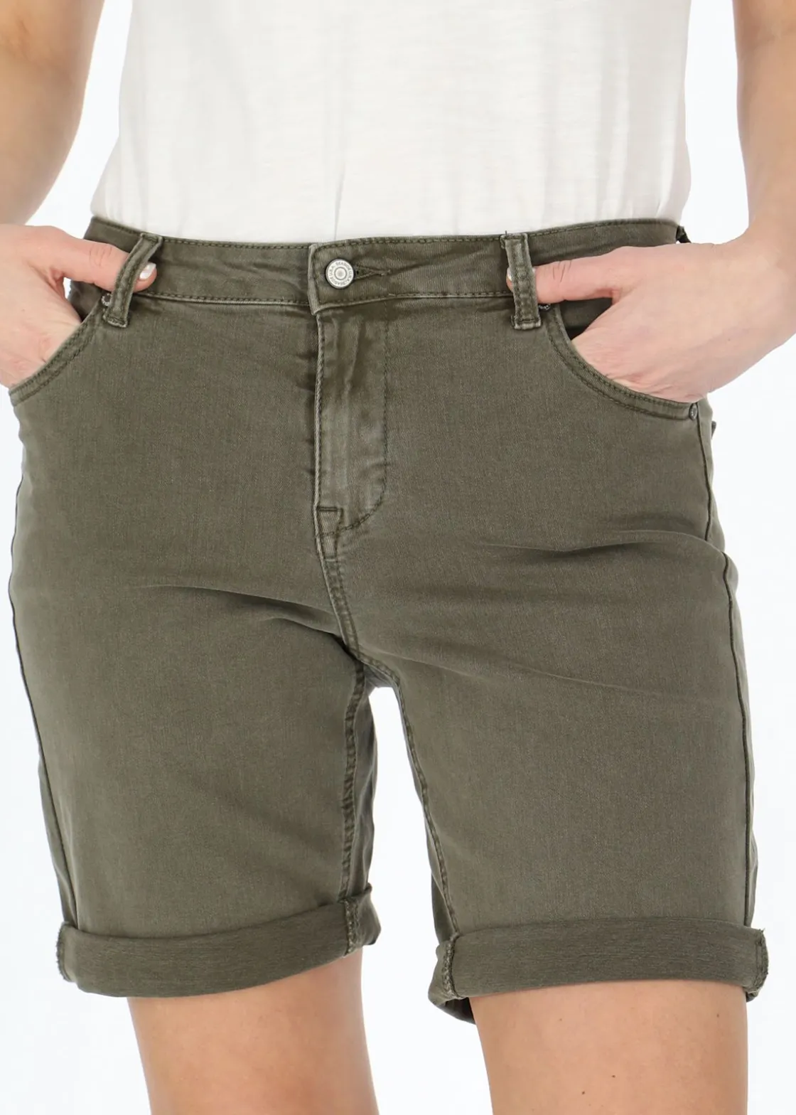 Hot Seaside Oregon Twill Shorts W Olive