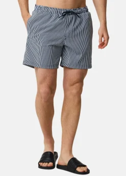 Seaside Pacific Stretch Beach Shorts Navy Stripe