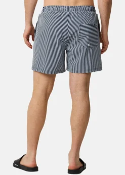 Seaside Pacific Stretch Beach Shorts Navy Stripe