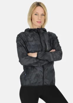 Online Swedemount Packable Wind Jacket W Charcoal