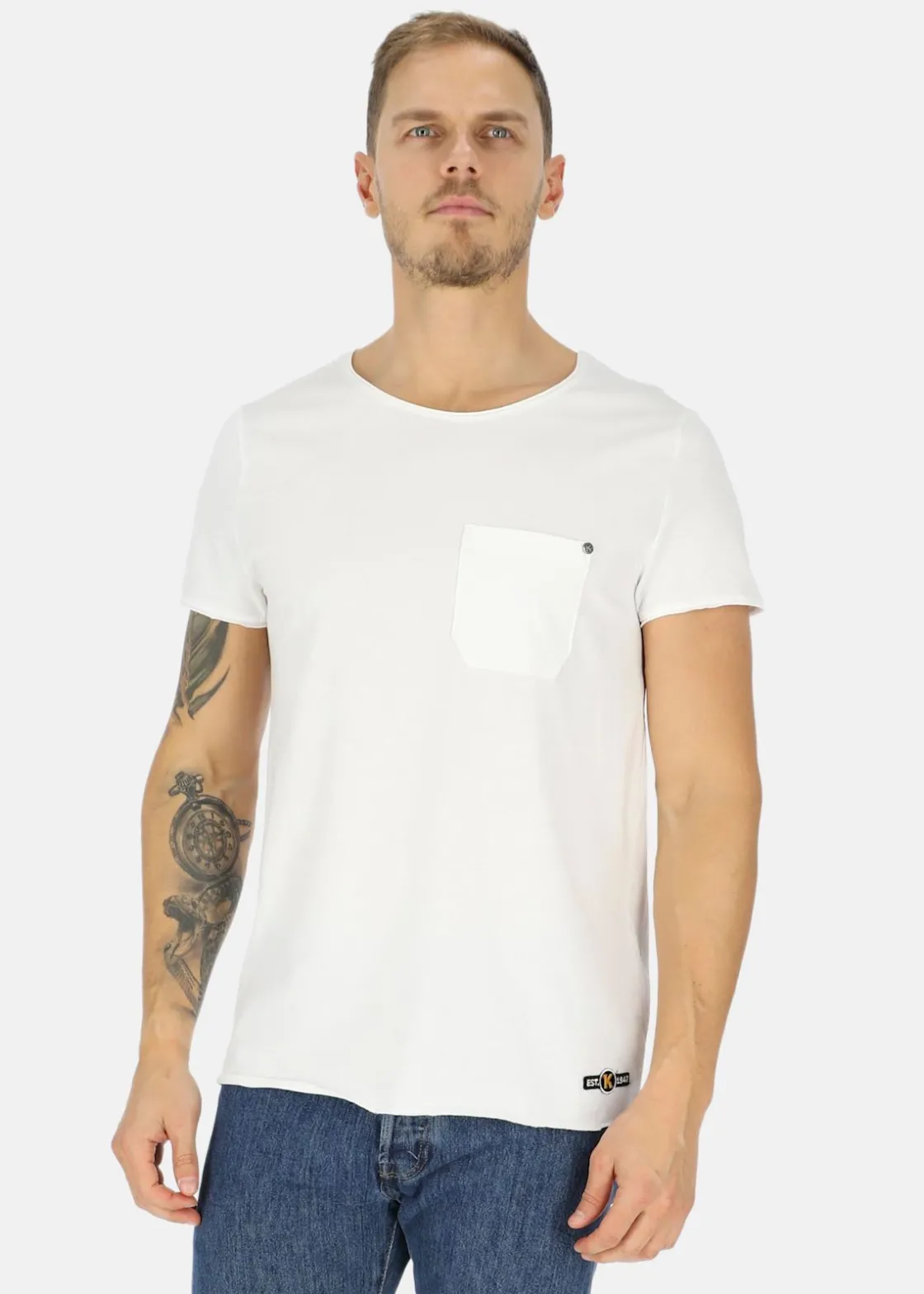 Sale Koppartrans Pocket Tee White