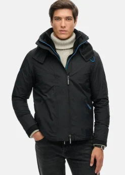 Online Superdry Pop Zip Hood Arctic SD-Windche Black/Super Denby